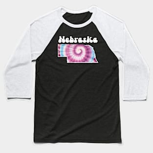 Nebraska Tie Dye Baseball T-Shirt